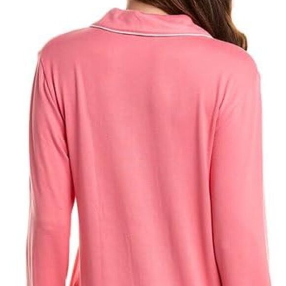 NATORI Oasis Pajama Set Long Sleeves in Hot Coral Size XL Brand New w/ Tags - Picture 4 of 5